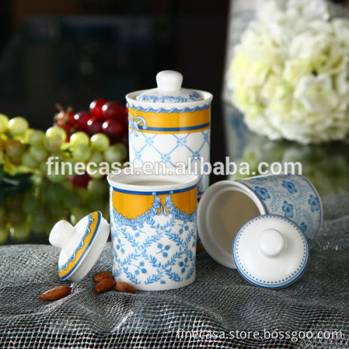 180CC Elegant Fine New Bone China Small Canister of New Classic